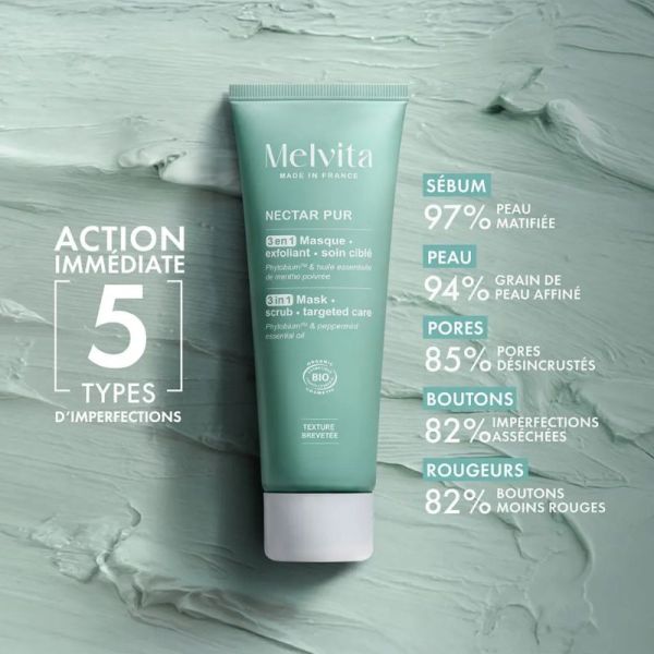 Melvita Nectar pur masque et exfoliant 75ml