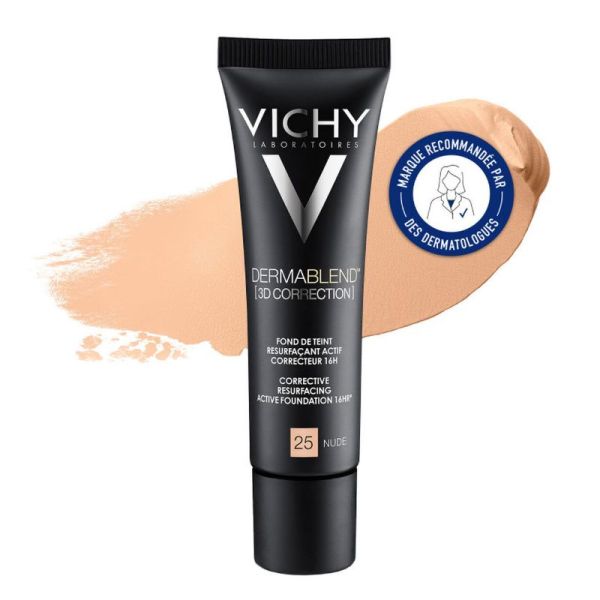 Vichy Dermablend 3d Correction fond de teint resurfaçant 16h Nude 25 SPF25 30ml