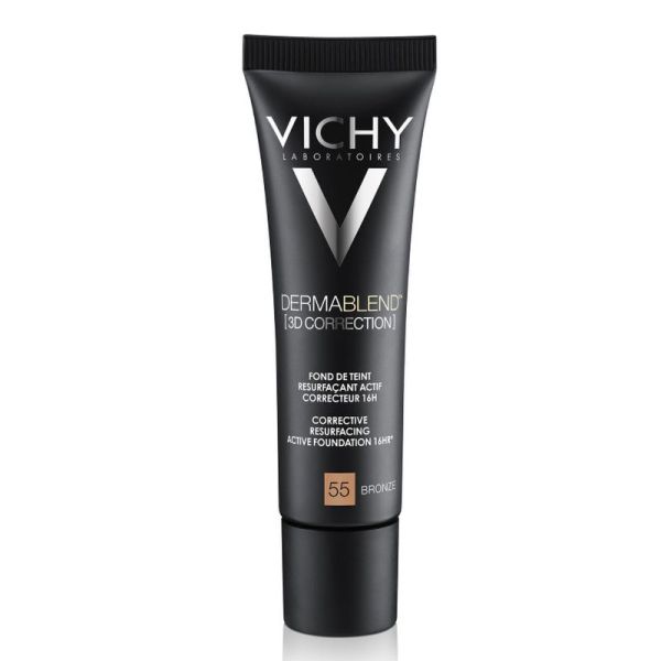 Dermablend 3D Correction Fond de Teint Resurfaçant Actif Correcteur 16H Teinte Bronze 55 SPF25 30 ml