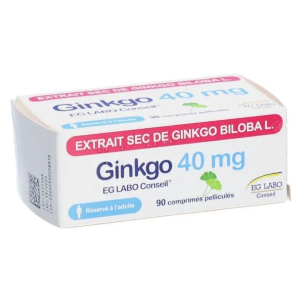 GINKGO BILOBA 40mg 90 comprimés