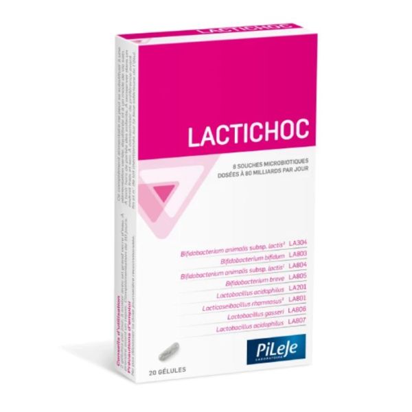 Pileje Lactichoc flore intestinale 20 Gélules