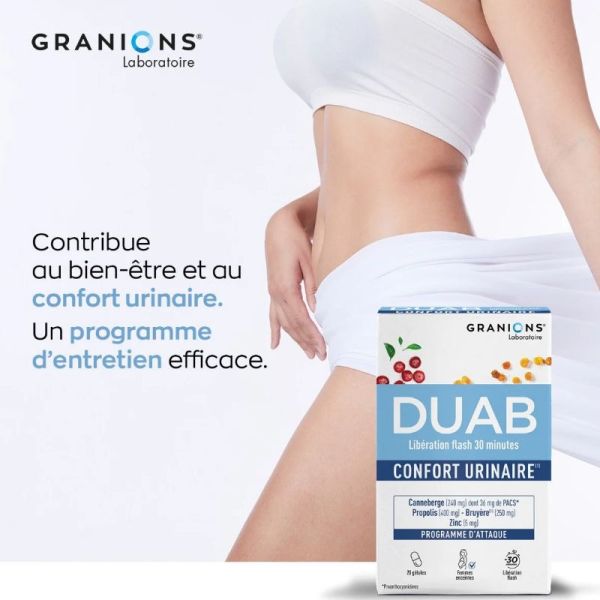 Granions Duab confort urinaire 60 gélules