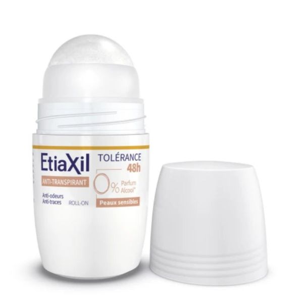Etiaxil anti-transpirant roll-on Tolérance 48h peaux sensibles 50ml
