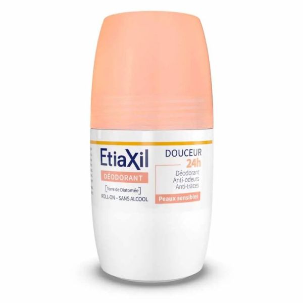 Etiaxil déodorant roll-on douceur 24h peaux sensibles 50ml