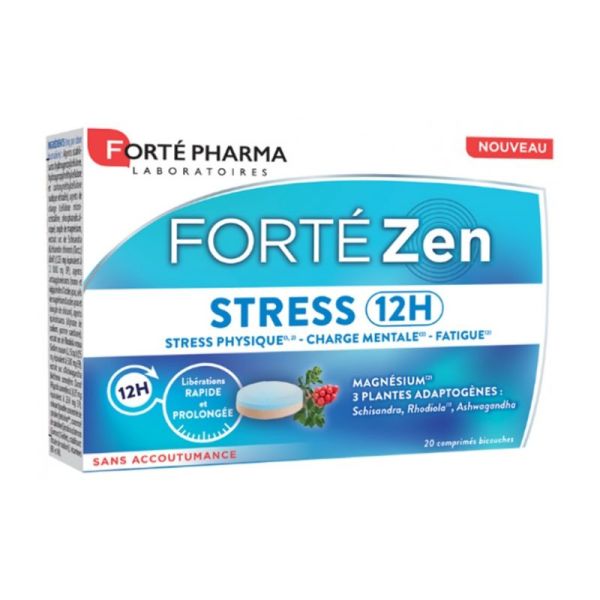 Forté Pharma Forté Zen Stress 12H 20 Comprimés Bi-Couches
