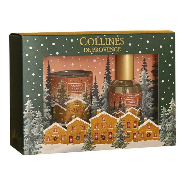 Collines De Provence Coffret Cannelle Orange Parfum + Bougie