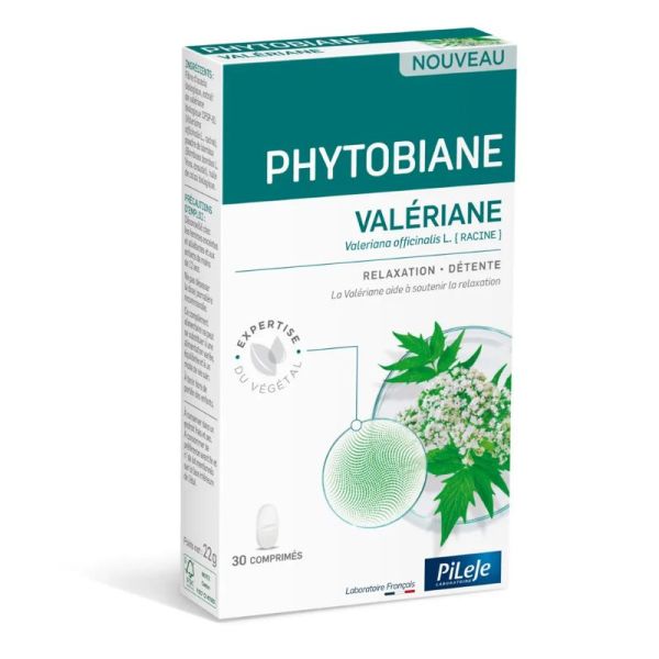Pileje Phytobiane Valériane Relaxation et détente 30 comprimés