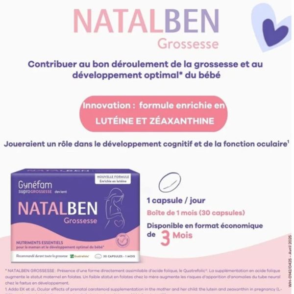 Natalben Grossesse 30 capsules