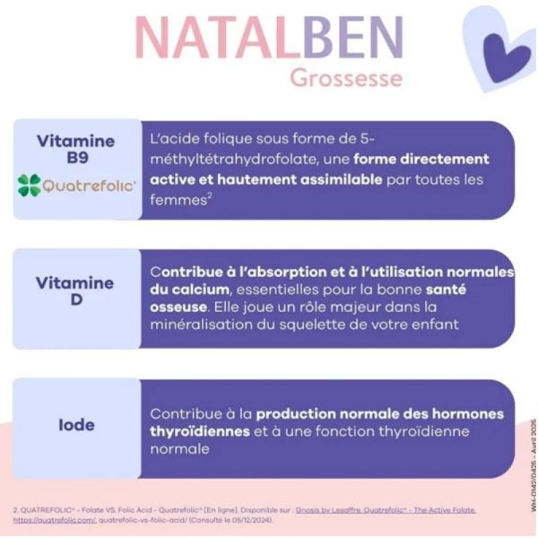 Natalben Grossesse 30 capsules
