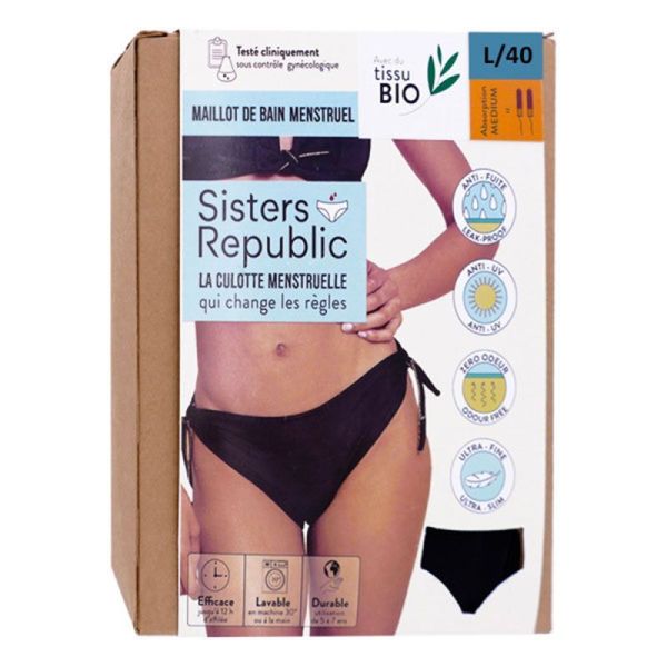 Sisters Republic Maillot Ariel bas de maillot noir Medium taille L/40
