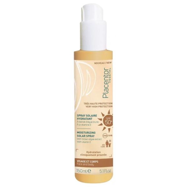 Placentor Végétal spray solaire hydratant SPF50+ 150 ml