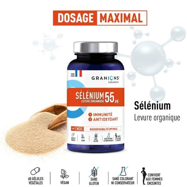 Granions Sélénium 60 gélules végétales