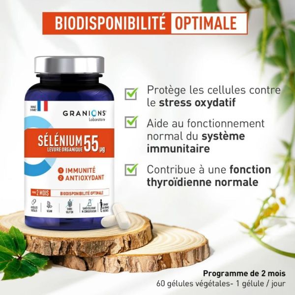 Granions Sélénium 60 gélules végétales