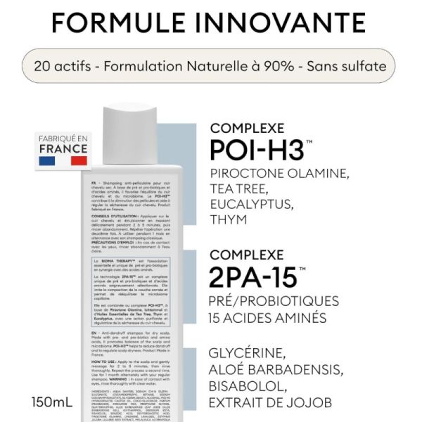 Oma & Me shampoing anti pelliculaire pellicules sèches 150ml