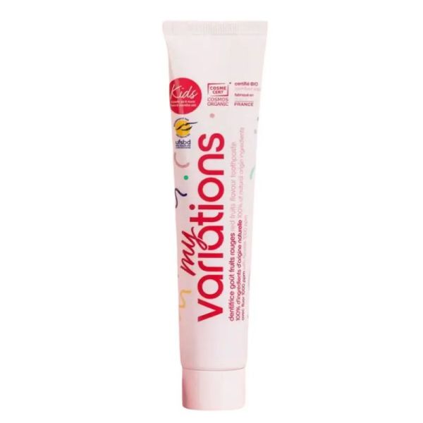 MyVariations dentifrice enfants bio goûts fruits rouges 60ml