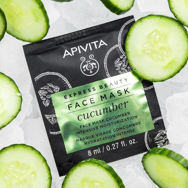 Apivita Express Beauty masque visage hydratation intense au concombre 2 x 8 ml