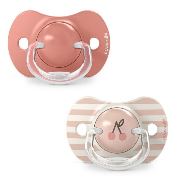 Suavinex Lot de 2 Sucettes Symétriques SX Pro Birdies Rose 18 Mois+