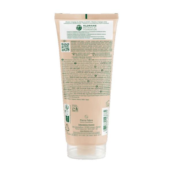 Klorane crème douche Cupuaçu Bio nutritive 200ml