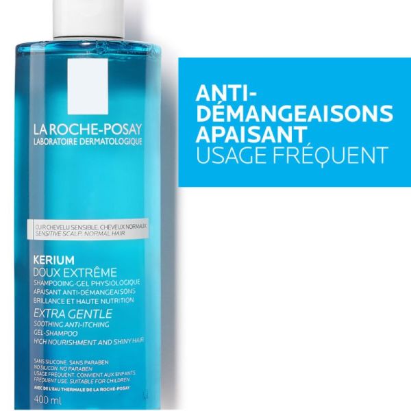 Roche Posay Kerium doux shampooing-gel 400ml
