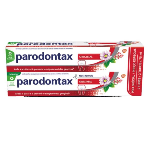 Parodontax dentifrice original 2x75ml