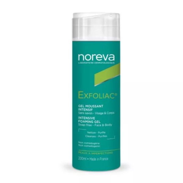 Noreva Exfoliac gel moussant visage 200ml