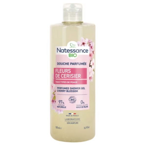 Natessance  gel douche Fleurs de Cerisier, 500 ml
