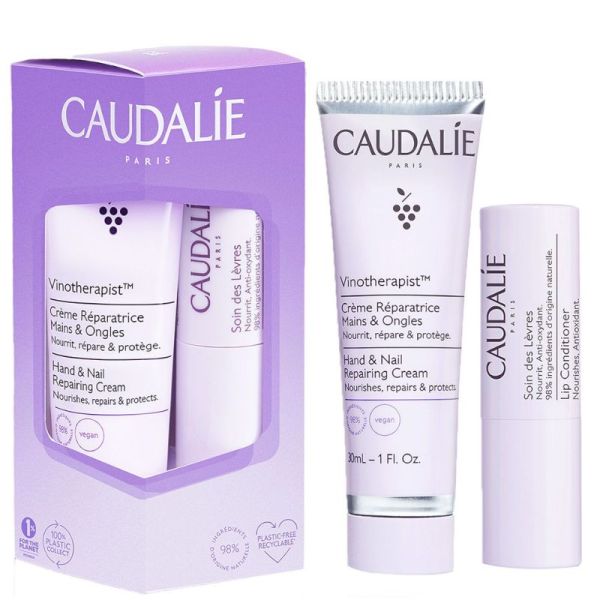 Duo Vinotherapist Crème Réparatrice Mains et Ongles 30 ml + Soin des Lèvres 4,5 g