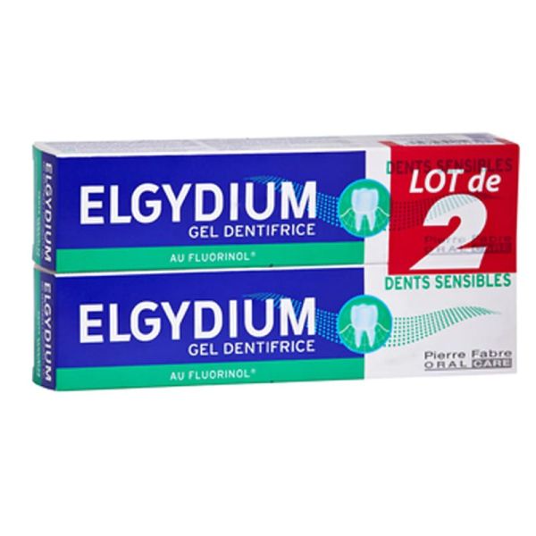 Elgydium Dentifrice dents sensibles 2 x 75ml