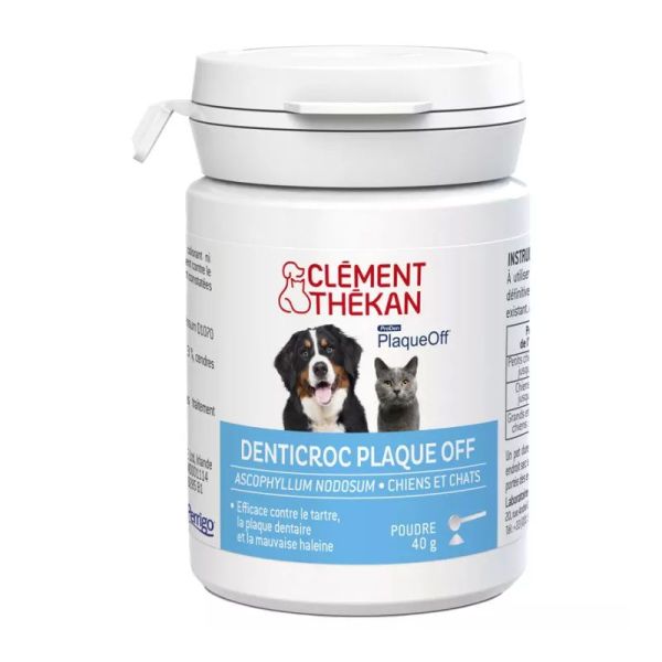 Clement-Thekan Denticroc Plaque off chien et chat 40g