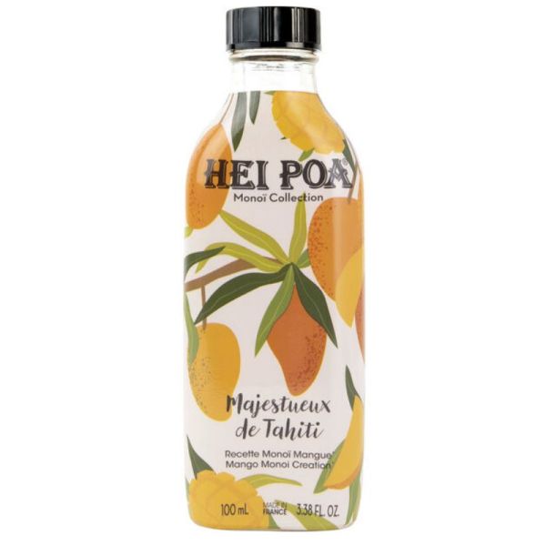 Hei Poa majestueux de Tahiti huile pour le corps Mangue 100ml