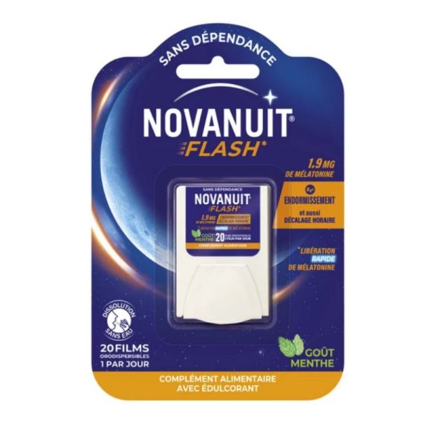 Novanuit Flash mélatonine 1,9 mg20 films orodispersibles