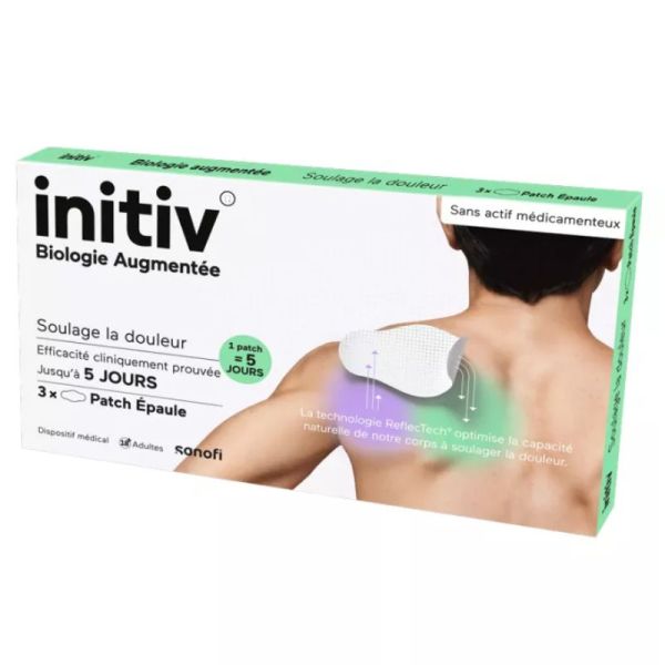 Initiv soulage la douleur 3 patchs épaule