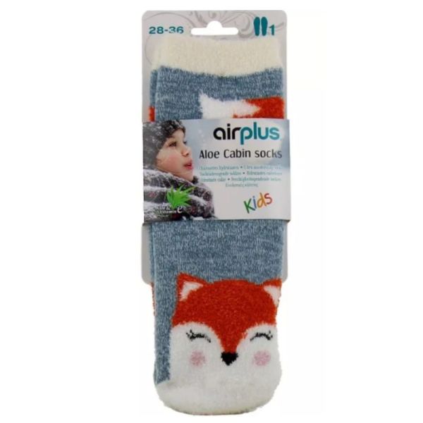 AirPlus Aloe Cabin Chaussettes Hydratantes Enfant Renard Pointure 28-36