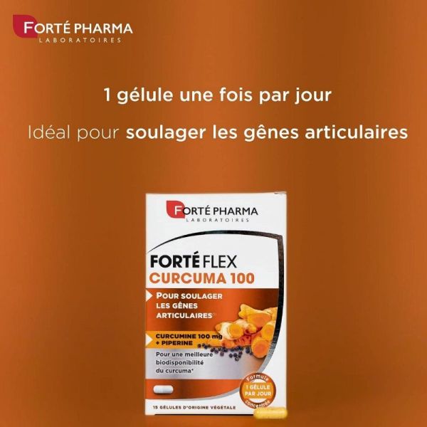Forté Pharma FLEX Curcuma 100 15 Gélules