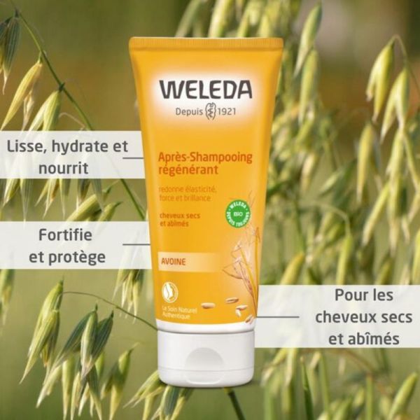Weleda après-shampoing régénérant Avoine soin cheveux secs et abîmés 200ml