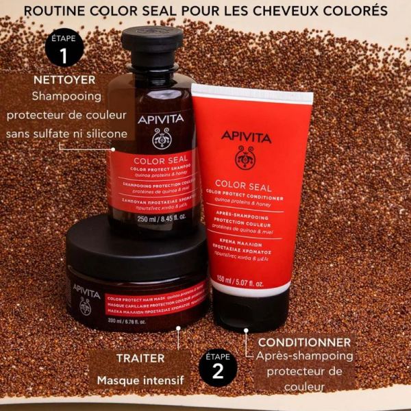 Apivita après-shampoing Color Seal protecteur de couleur 150ml