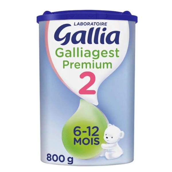 Gallia Galliagest Premium 2  lait en poudre Formule Epaissie 6 à 12 mois 800 g