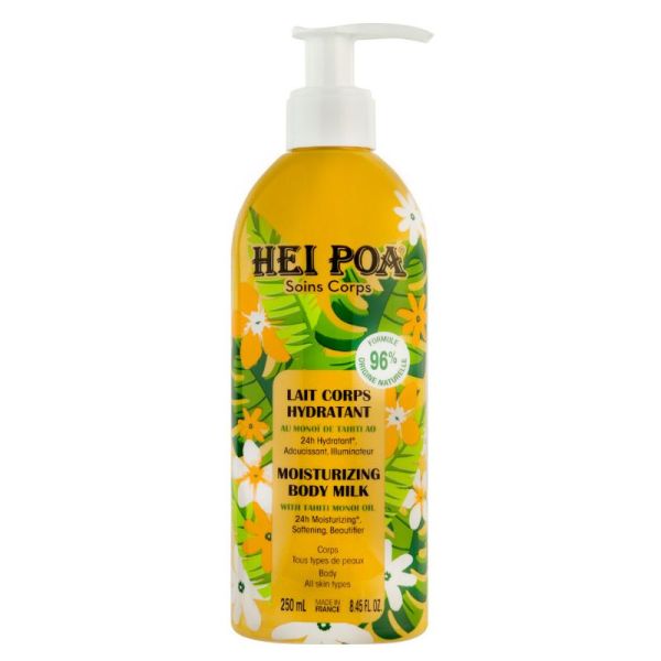 Hei Poa lait hydratant corps au Monoï de Tahiti 250ml