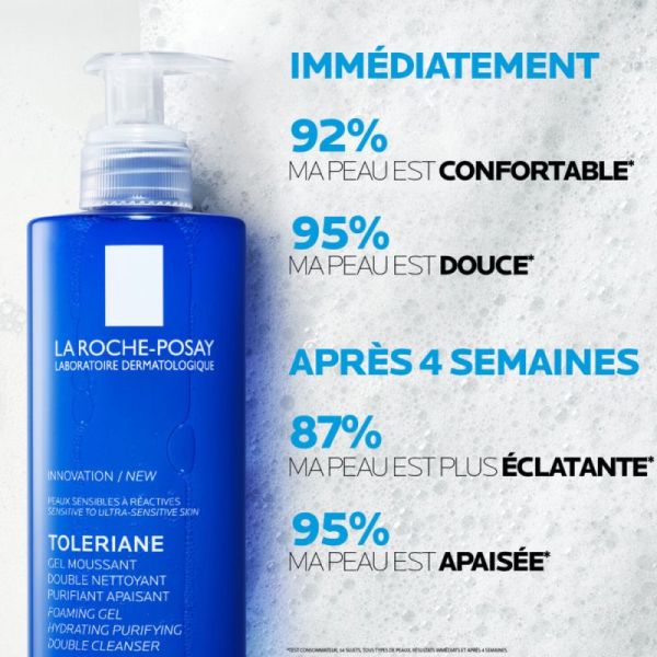 Roche Posay Toleriane gel moussant double nettoyant 400ml