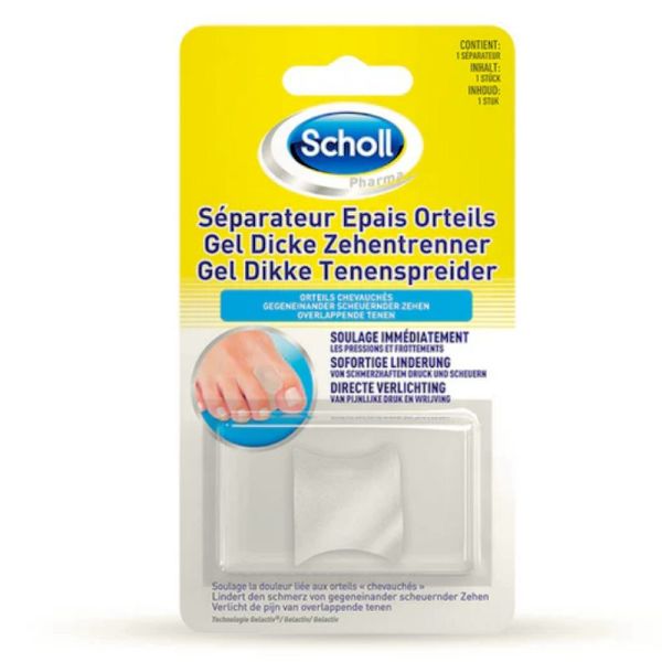 Scholl séparateur d’orteils épais en gel - Protection amortissante