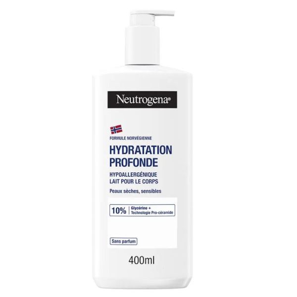 Neutrogena hydratation profonde lait corps hypoallergénique 400 ml