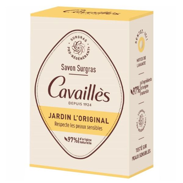 Cavaillès savon solide surgras Jardin l'Original 100g
