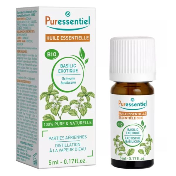 Puressentiel Huile Essentielle Bio Basilic Exotique 5 ml