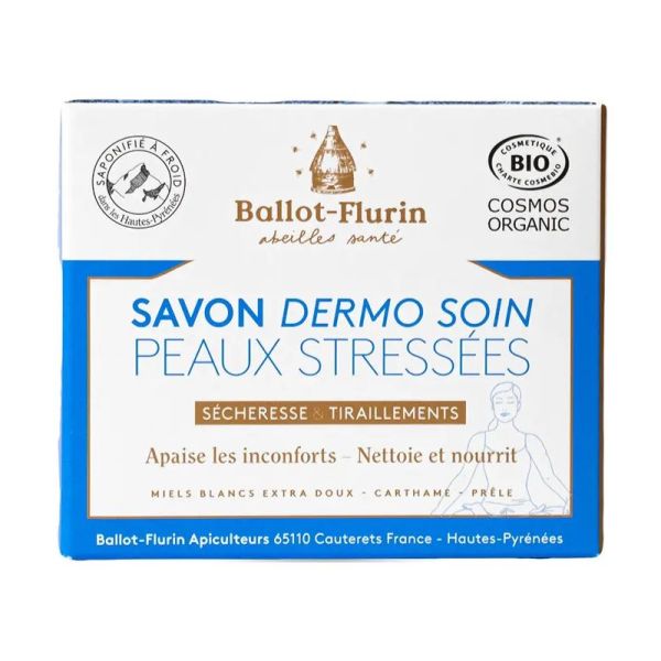 Ballot-Flurin Savon dermo soin bio peaux stressées 100g