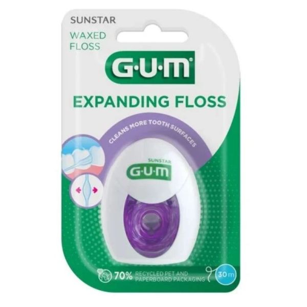 Gum fil dentaire expanding Floss Ciré 30m