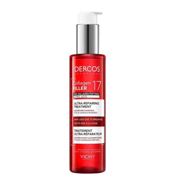 Vichy Dercos Collagen Filler 17 pré-shampoing fortifiant réparateur intense 150ml