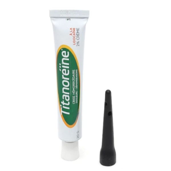 Titanoréïne lidocaine crème hémorroides 20g