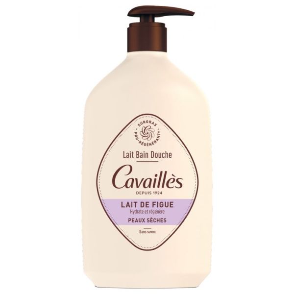 Cavaillès lait bain douche peaux sèches lait de figue 1 litre