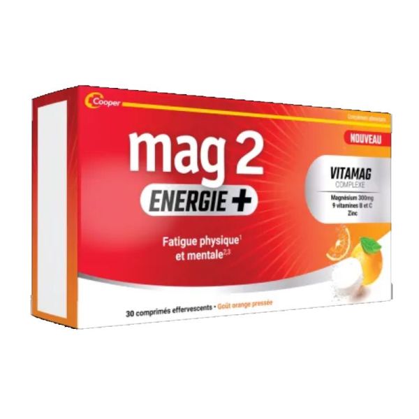 Mag 2 Énergie+ 30 comprimés effervescents