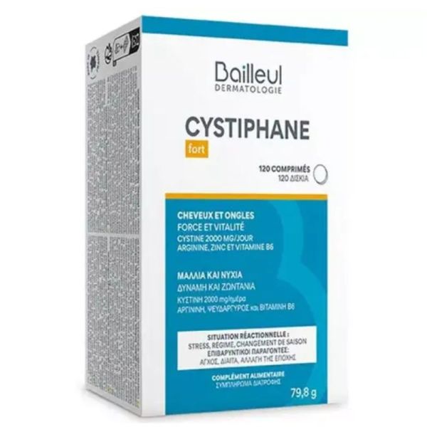 Cystiphane Cheveux et Ongles 120 comprimés